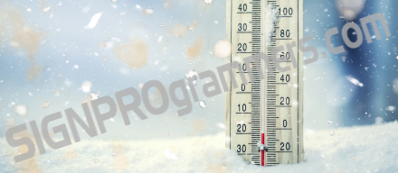 Snow thermometer