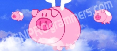 Pigs flying