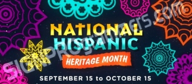 Hispanic Heritage Month colorful