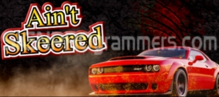 Aint Skeered text - Red car