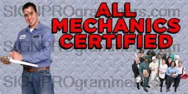 All mechanics certified