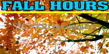 Fall hours