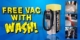 Free Vacs with car wash