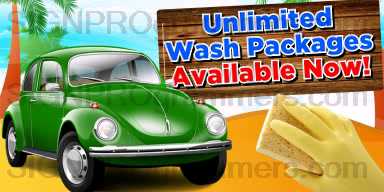 Unlimited wash packages