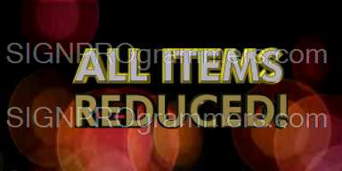 all items reduced