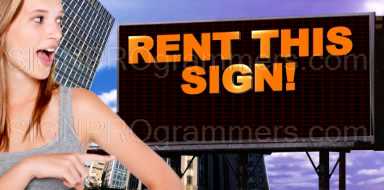 rent this sign girl
