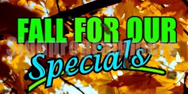 Fall for our Specials