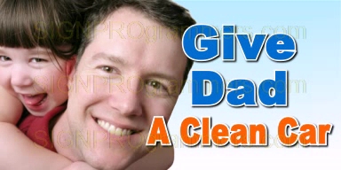 Give Dad a Clean car