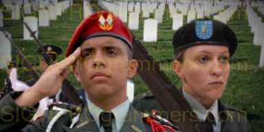 Memorial Day - saluting soldiers