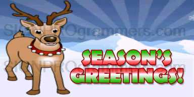 seasons greeting rudolph