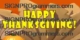 Happy Thanksgiving Silly Turkey running