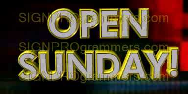 Open Sunday 2