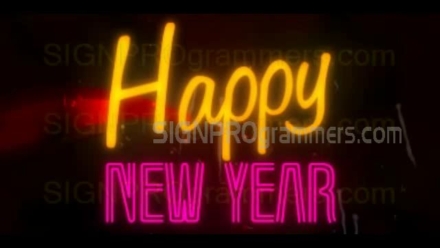 New Year neon
