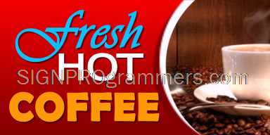Fresh hot coffee