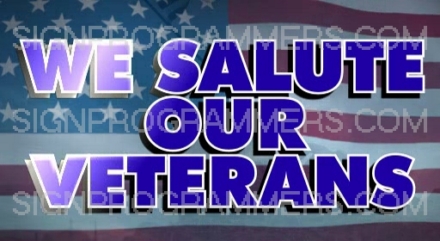 We Salute Our Veterans