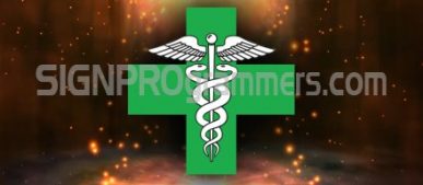 Medical marijuana cross
