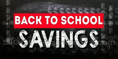 back to school savings