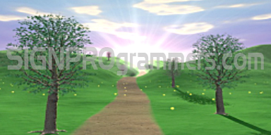 Spring Path Background