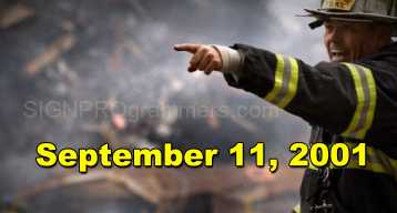 Remember Sept 11 Yellow Text RGB