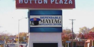 Hutton Plaza digital sign maytag