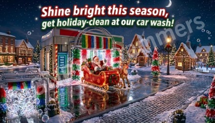 merry christmas car wash